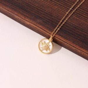 Oval Sun Gold Pendant Necklace